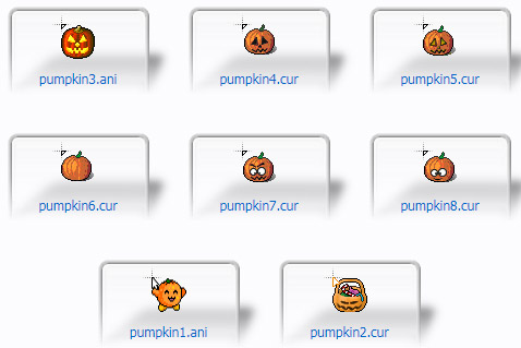 Pumpkin pack Mouse Cursors