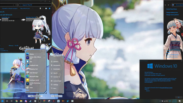 Genshin Impact - Kamisato Ayaka for win10 themes