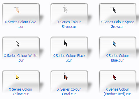 X Series Colour Mouse Cursors