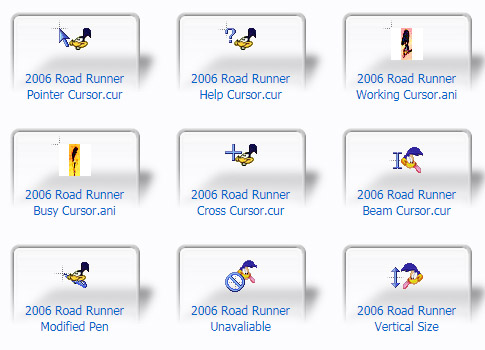 Road Runner (2006) Mouse Cursors