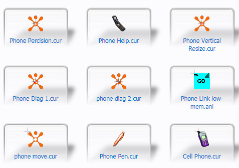Cell Phone for Mouse Cursors