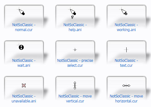 NotSoClassic Cursors