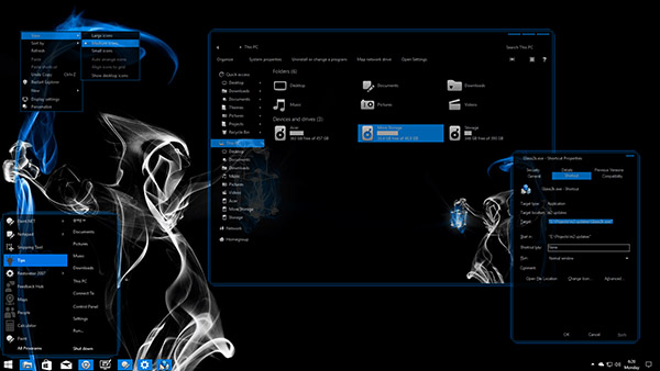 Ghostly Blue for Windows 10 Build 1903-21h2