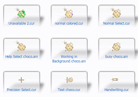 Kawaii Cookie Ships Cursors