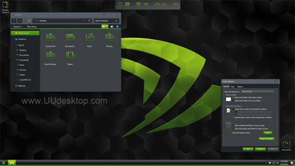 nVidia Green SkinPack for Windows 11 theme