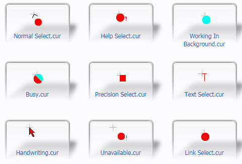 Red Circle Mouse Cursors