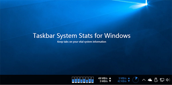 XMeters - Taskbar System Stats for Windows