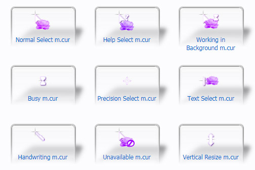 Purple Aesthetic Mouse Cursors