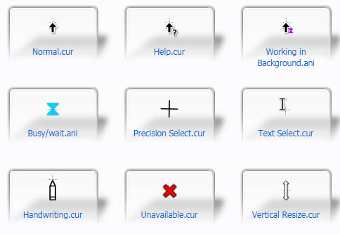 Vertical Arrow Mouse Cursors