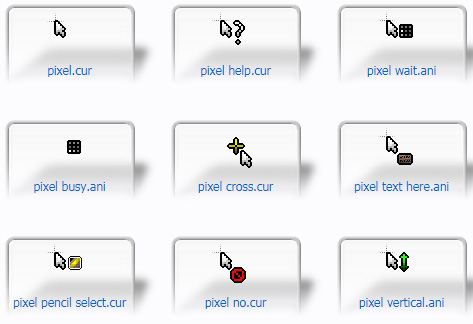 pixel cur Cursors