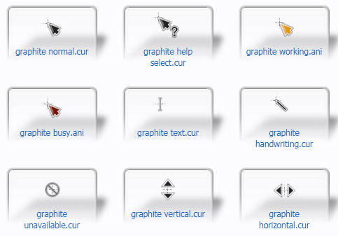 Graphite Mouse Cursors