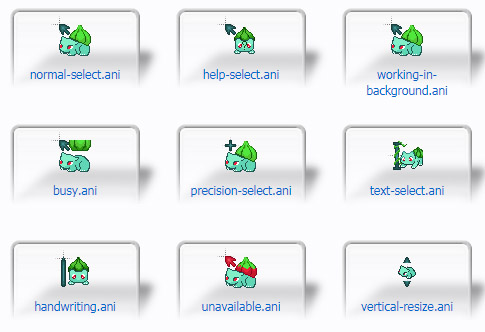 Bulbasaur Mouse Cursors