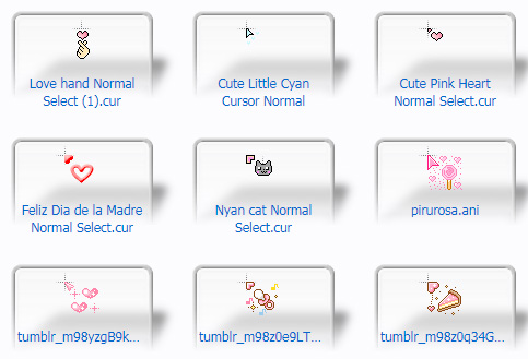 Kawaii uwu Mouse Cursors