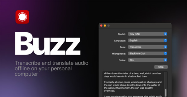 Buzz for Windows\macOS\Linux software