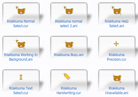 Rilakkuma Mouse Cursors