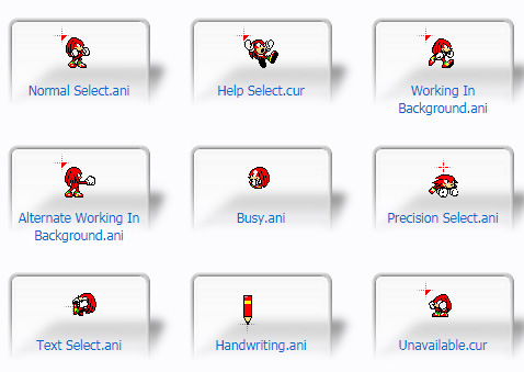 Sonic Pocket Adventure - Knuckles Cursors