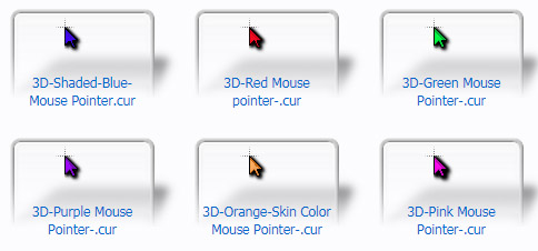 Mouse Cursors / 3D - free cool mouse cursors, fun cursors, windows desktop  cursors download