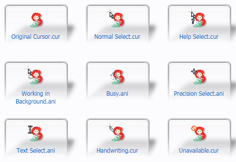 Little Mermaid Cursors