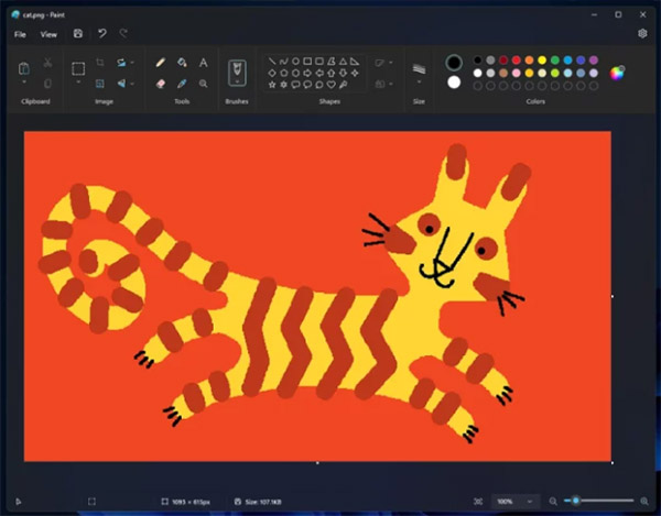 Microsoft Paint App gets Dark Mode and other New Features