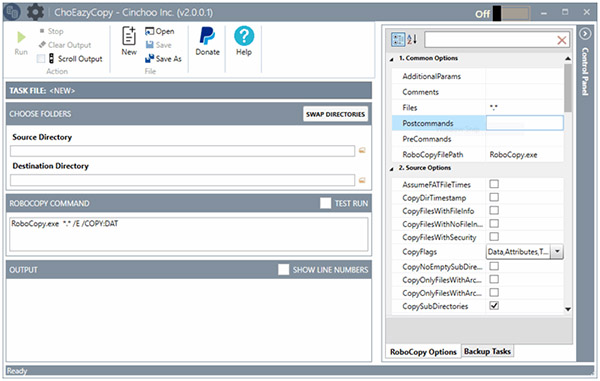 Cinchoo - ChoEazyCopy, Yet Another RoboCopy GUI