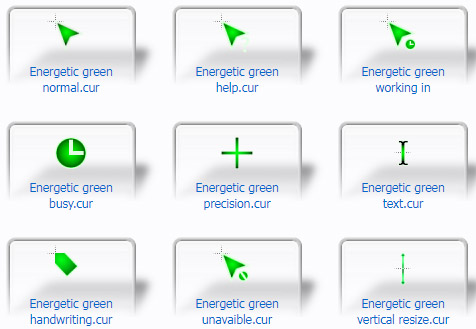 Energetic green Cursors