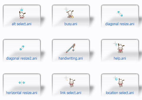 Pochacco Mouse Cursors