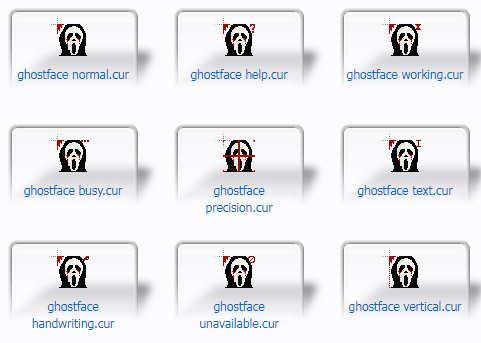 Ghost Face Cursors